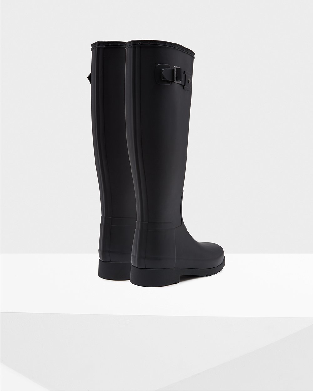 Bottes Hautes de Pluie Hunter Original Refined Femme Noir ZNIQTCR-49